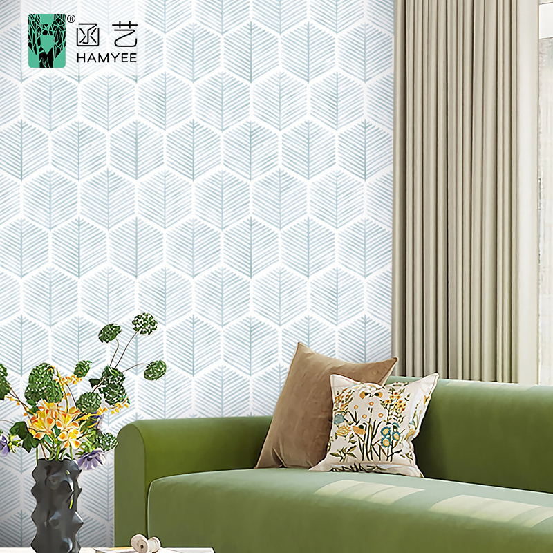 Wholesale eco-friendly printable pvc wallpaper removable wallpaper for home decoration