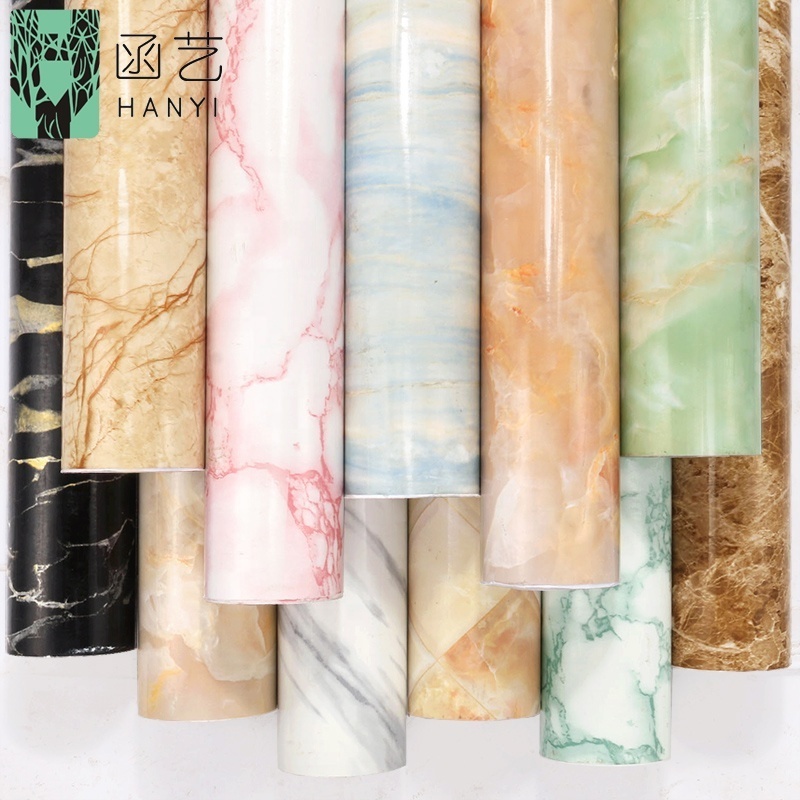 Hot hanyi Marble Contact Paper Roll/Kitchen Cabinet Protection Film