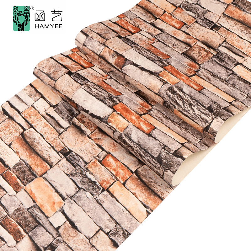 2022 brick 3d non woven decorations new walls mural vinyl living room luxury art wall paper wallpaper