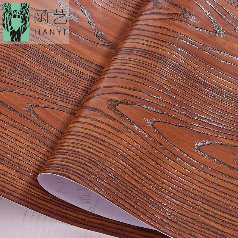 cabinet natural Wood texture self adhesive vinyl Wall paper 3d home decor contact paper wallpaper pvc decorative film