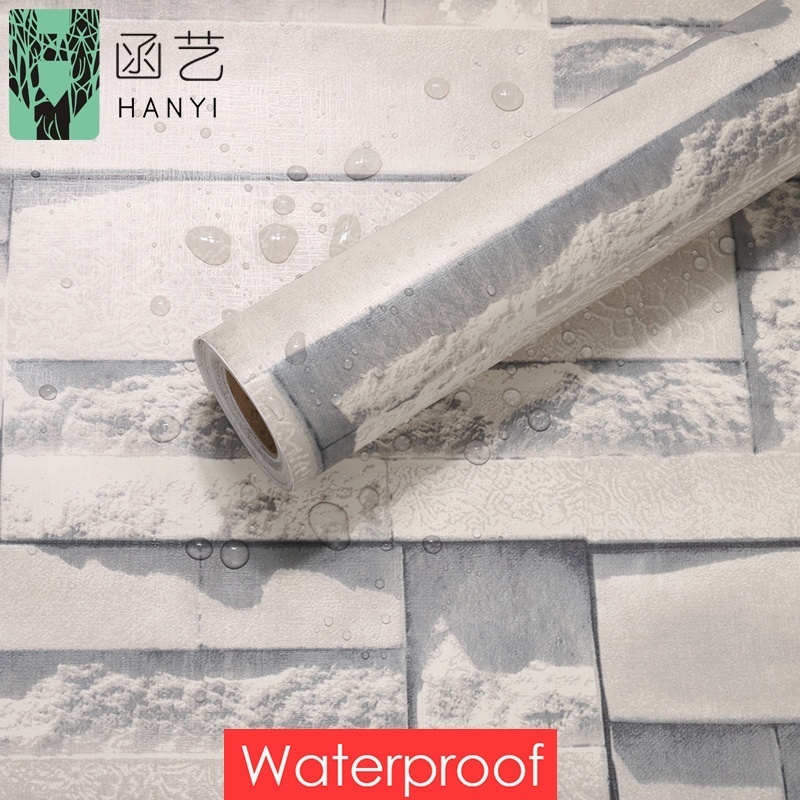 Bathroom Waterproof Removable Self Adhesive Brick Wallpaper