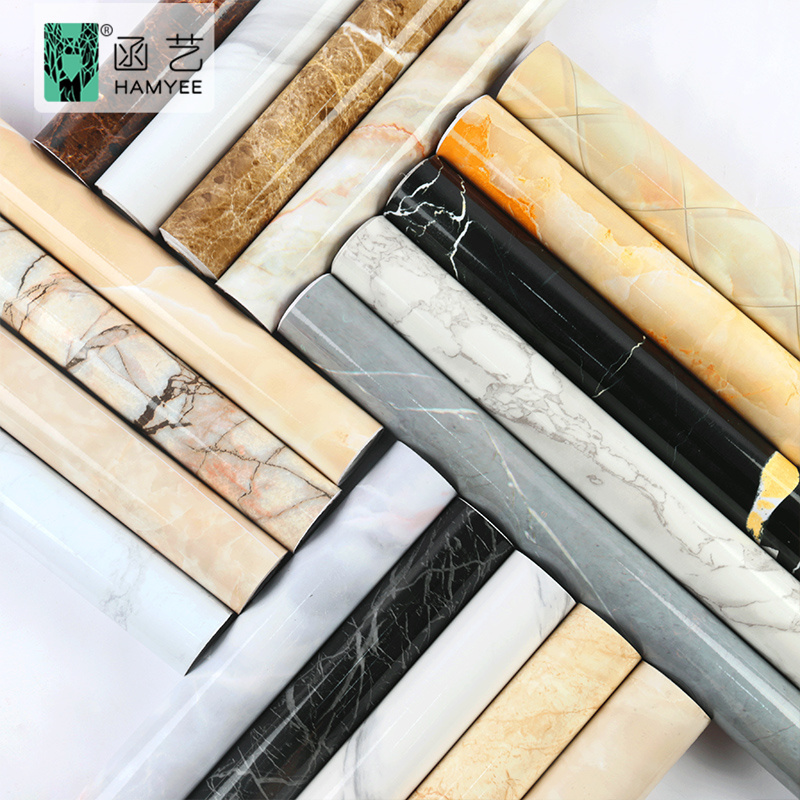 New custom vinyl peel and stick wall paper marble contact paper vantage 3d stone pvc self adhesive wallpaper