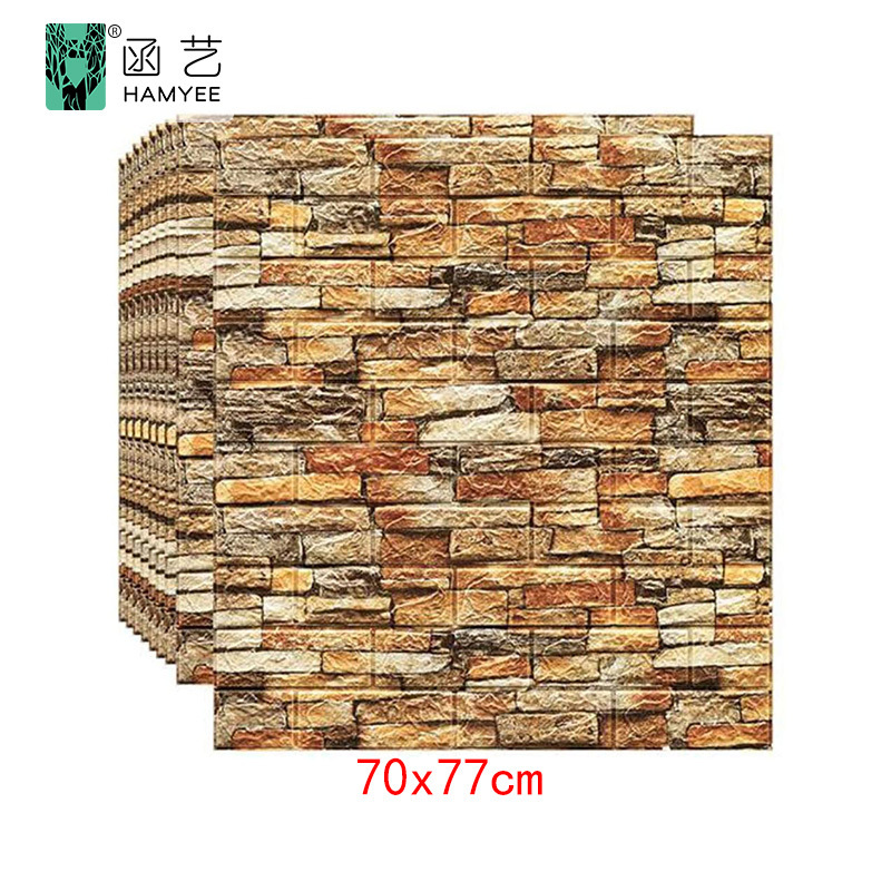 fire proof pe foam looking panel pared wall decor brick pvc ceiling 3d wallpaper panel