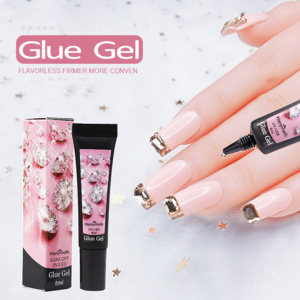 Hanyinails Diamond crystal Gel rhinestone gel glue in sharp spout tube sticker gem-on gel for nail art