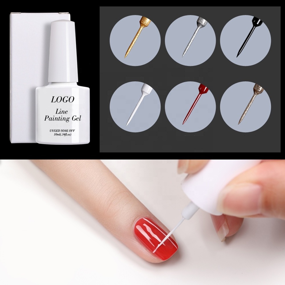 Hanyinails UV Gel OEM Quick Dry Kit Wholesale High Thick Pigment 24 Summer Hot Neon Colors Set Painting Liner Gel Nail Art