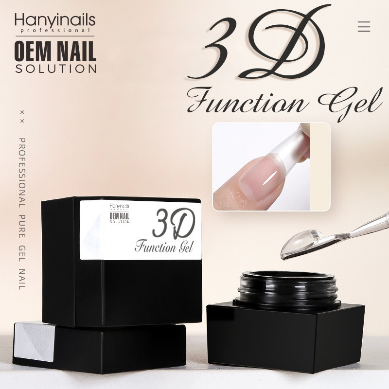 Hanyinails Professional Manufacturer Coat Clear Color 3D Functional Gel Nail Polish