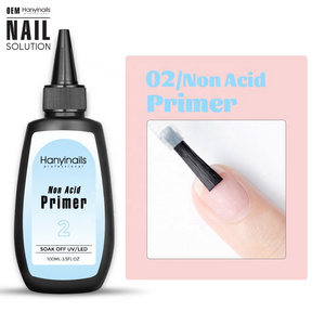 refill bottle 100ml Professional Bonder Nail Prep Dehydrator Non Acid Primer Set Gel Polish Nail Primer for Acrylic Nails