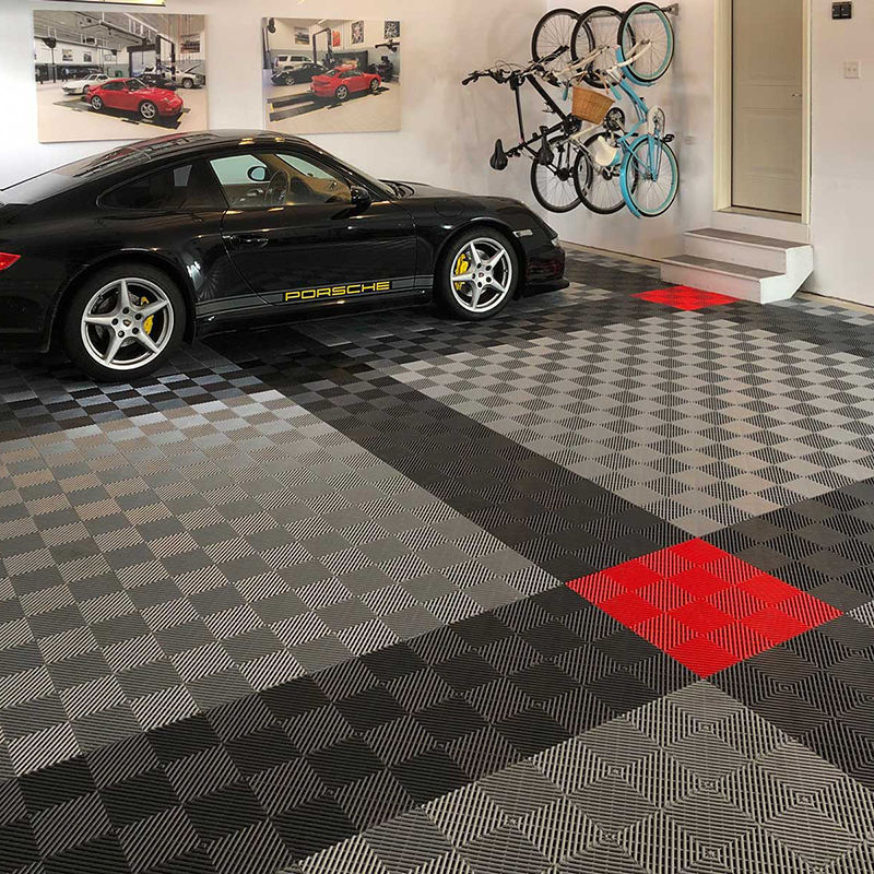 Factory Outlet PVC Interlocking Floor Garage interlocking tile Interlocking Plastic Garage Floor for car wash floor tile