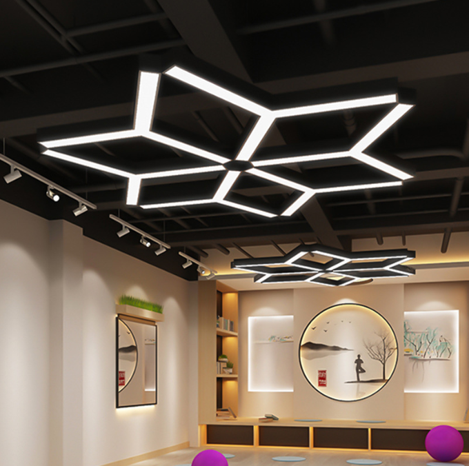 Ceiling Office Pendant Linear Led Batten Light Hanging Panel Linear Led Ceiling Light Fixture Recessed Led Linear Light