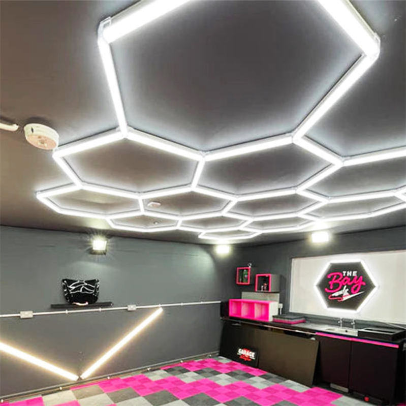 Professional Factory Sales Garage  Led Hexagon Light 2023 New High Quality Led Tube Light Seamless lamp honeycomb light