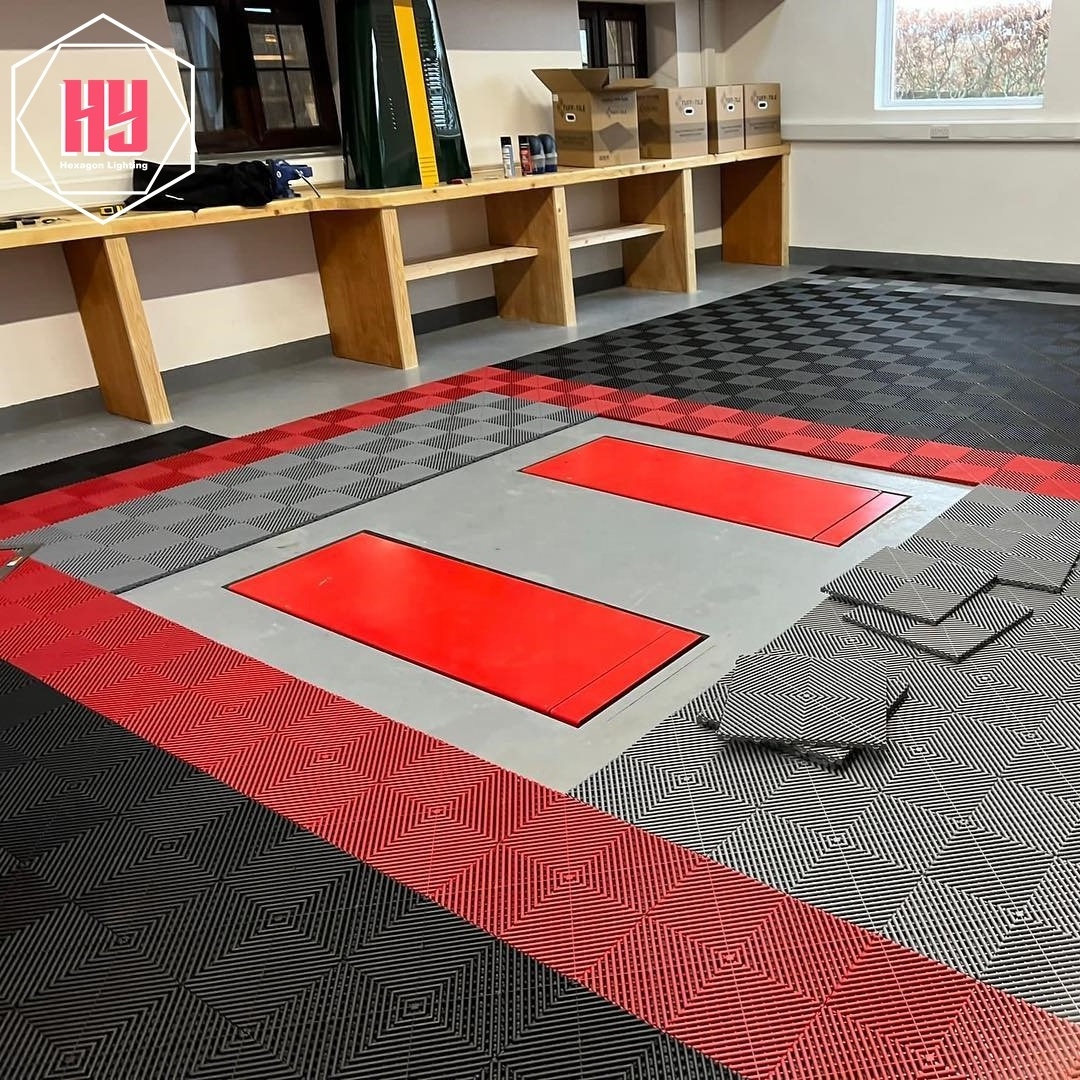 Interlocking Garage Floor Carwash Grating Mats Anti Slip Removable Car Detailing Tiles for Car Wash