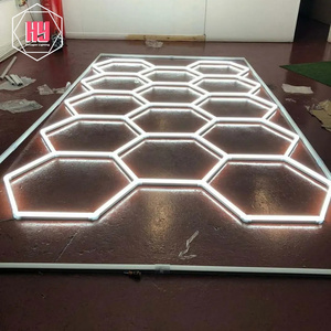 Wholesale Assembled Garage hex led lights Ceiling Honey Comb Light For Car Wash Station Garage