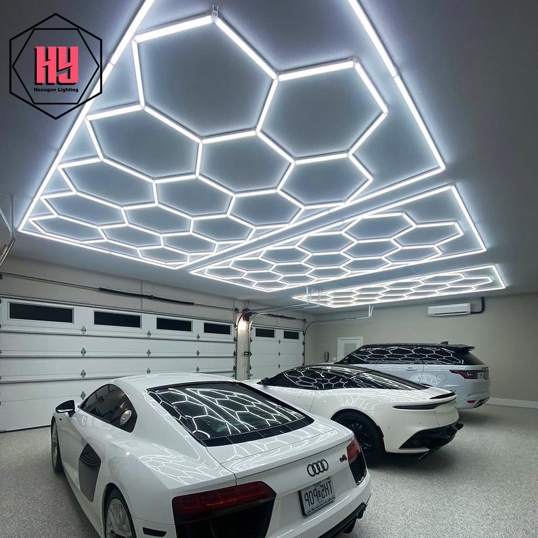 Hot sale hexagon led garage light Honeycomb working Hexagon Lights lampe led hexagonal led light