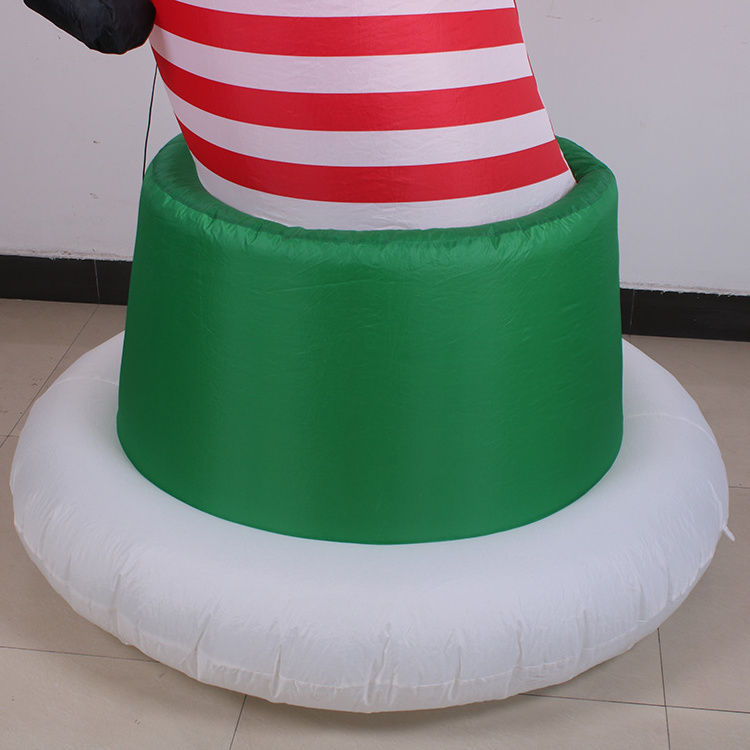 2.4m Cheap Christmas Snowman Santa Inflatable  For Decoration Inflatable Lighthouse Archway For Christmas