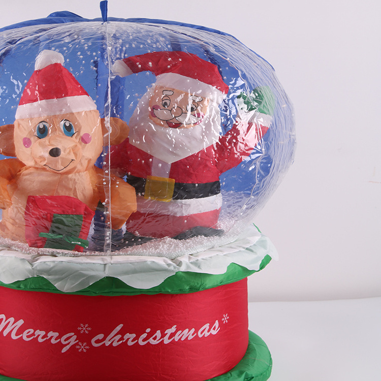 60cm Inflatable Christmas Snowballs Custom Decorated Courtyard Inflatable Snowballs