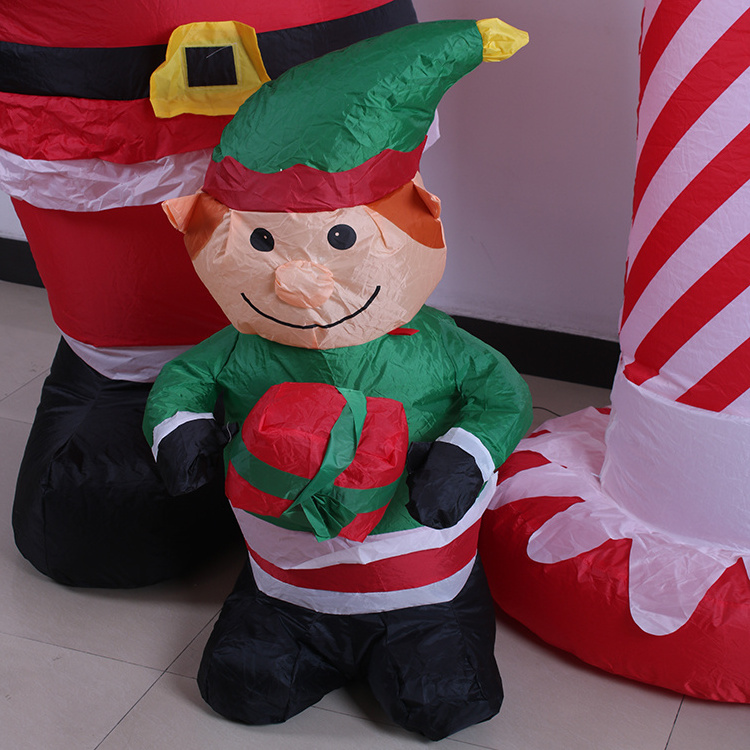 2.7m Outdoor Inflatable Christmas Inflatable Santa Elves Decorative Inflatable  Lighthouse