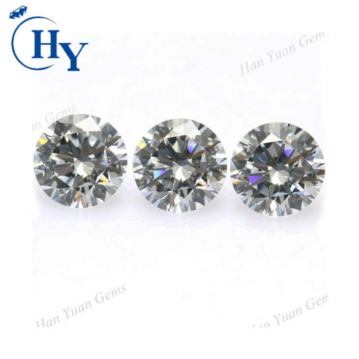 Synthetic diamond round brilliant cut cz beads wholesale cubic zirconia star AAAAA