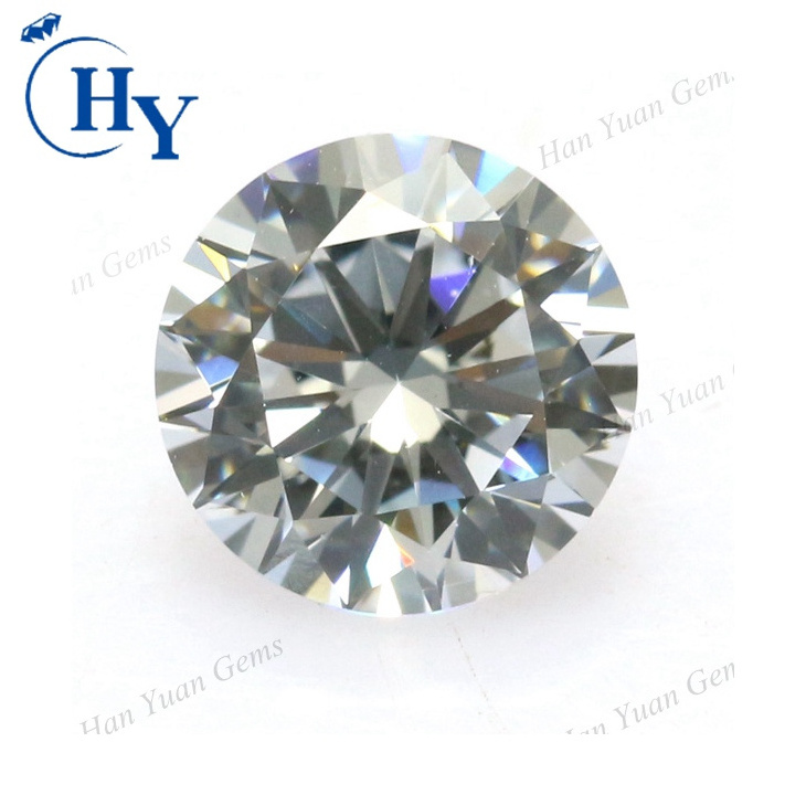 Synthetic diamond round brilliant cut cz beads wholesale cubic zirconia star AAAAA