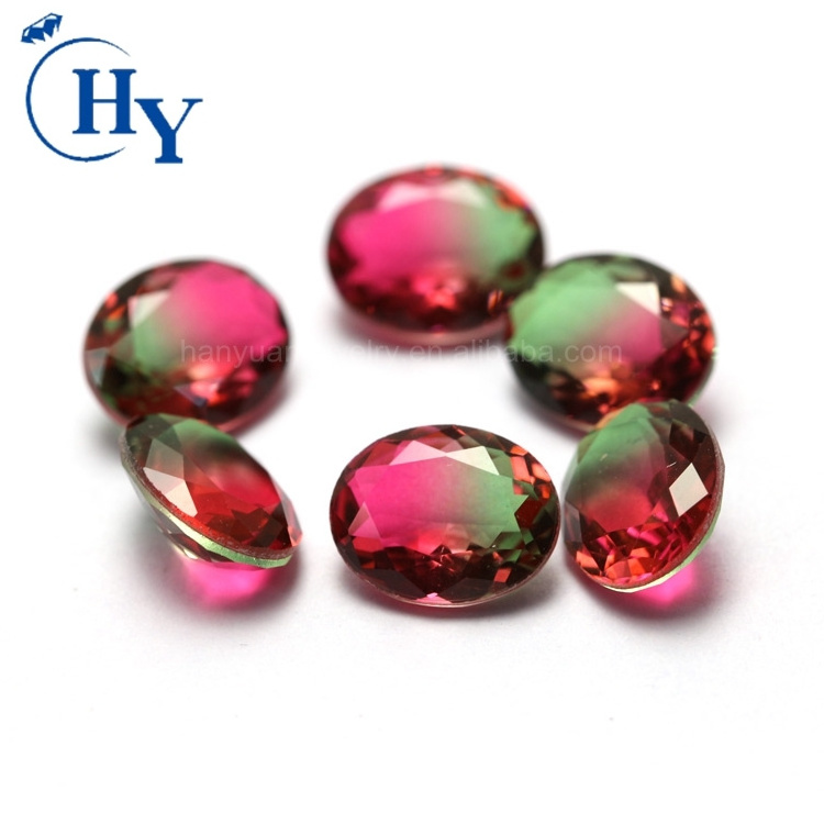 New product sale oval cut watermelon tourmaline gemstone