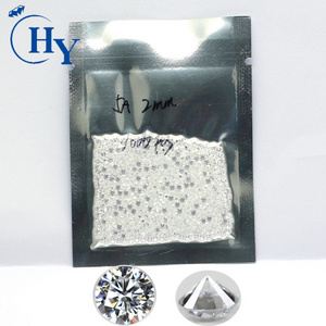 Synthetic diamond round brilliant cut cz beads wholesale cubic zirconia star AAAAA