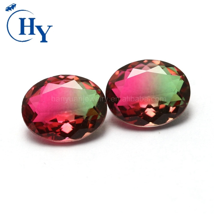 New product sale oval cut watermelon tourmaline gemstone