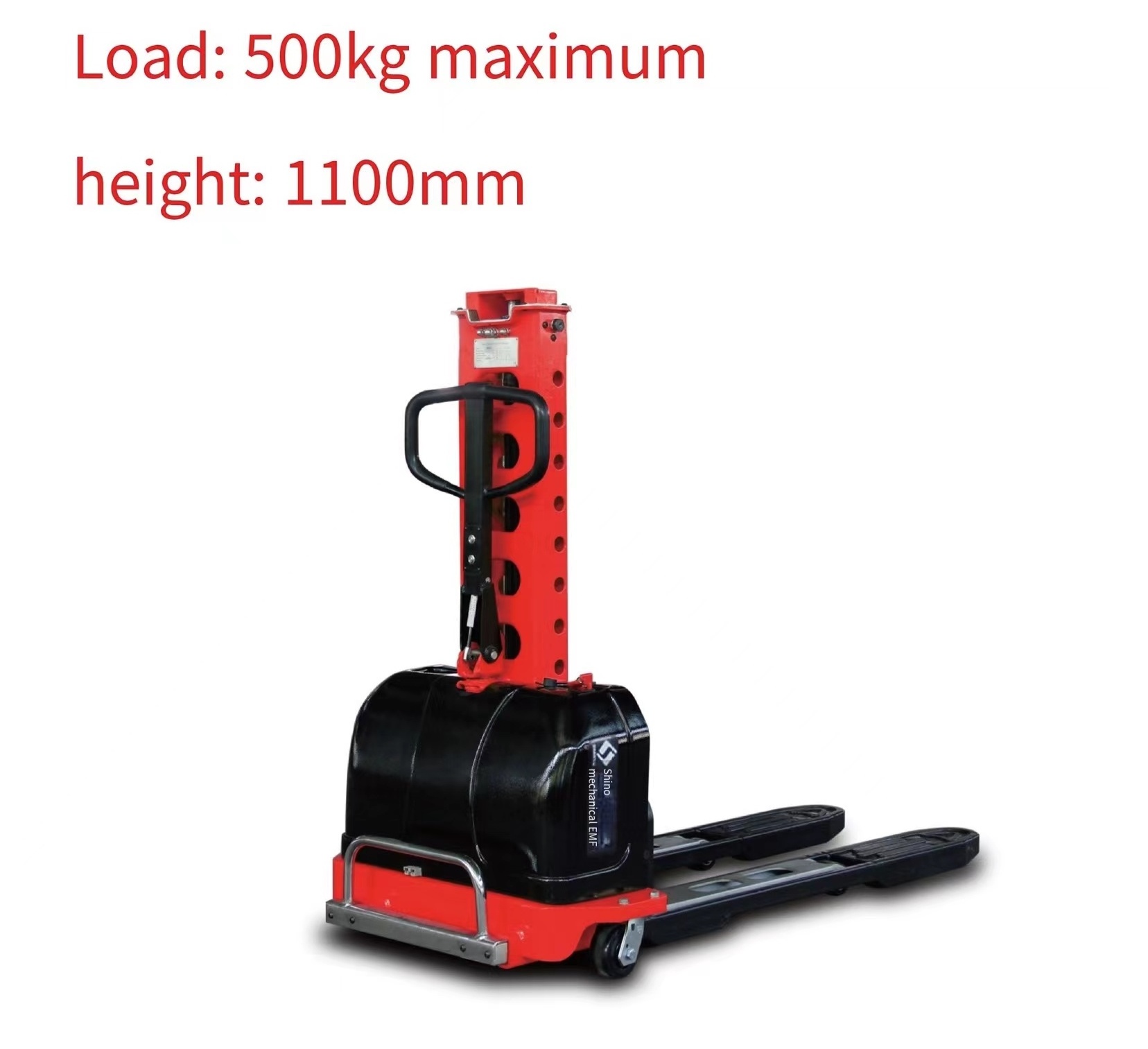 Super Popular Custom Acceptable Semi Electric Self Lifting Stacker Self Loading Portable Forklift Electric Stacker