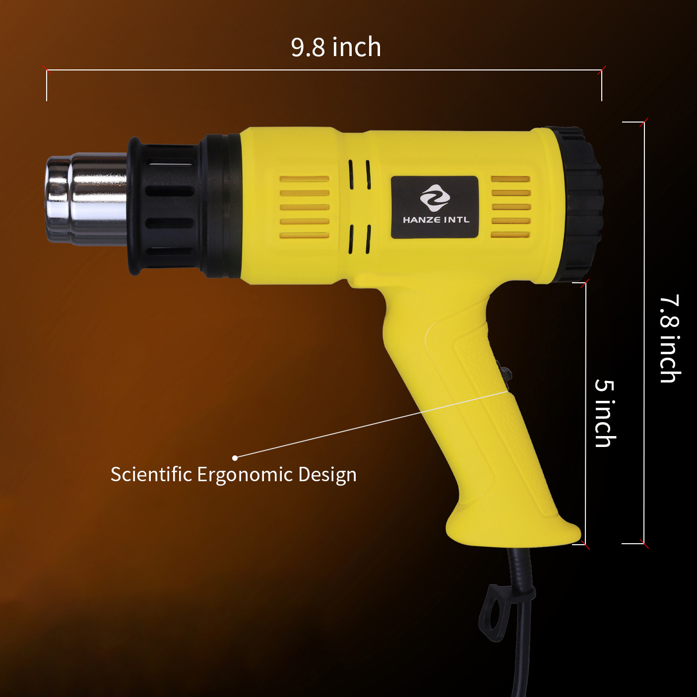 portable electric hand hot air heat gun soldering heat gun machine for sealing mobile repair shrink wrap resin pvc pipe candles