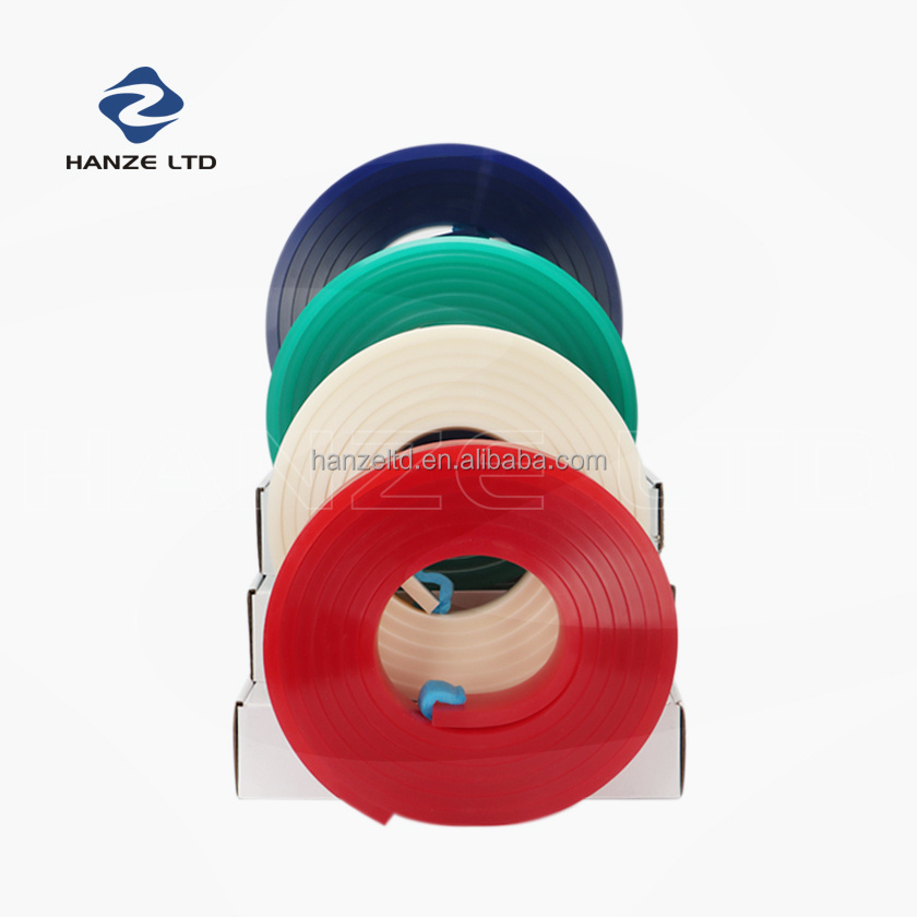 Customization Ez Grip Ergonomic PU Silk Scraping Gum Screen Textile Printing Screens  Squeegee  Roller Blades Rubber  Scraper