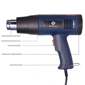 Side Knob Stepless Thermostat heat gun cordless Industrial Grade Hot Melt Gun PVC Wrap