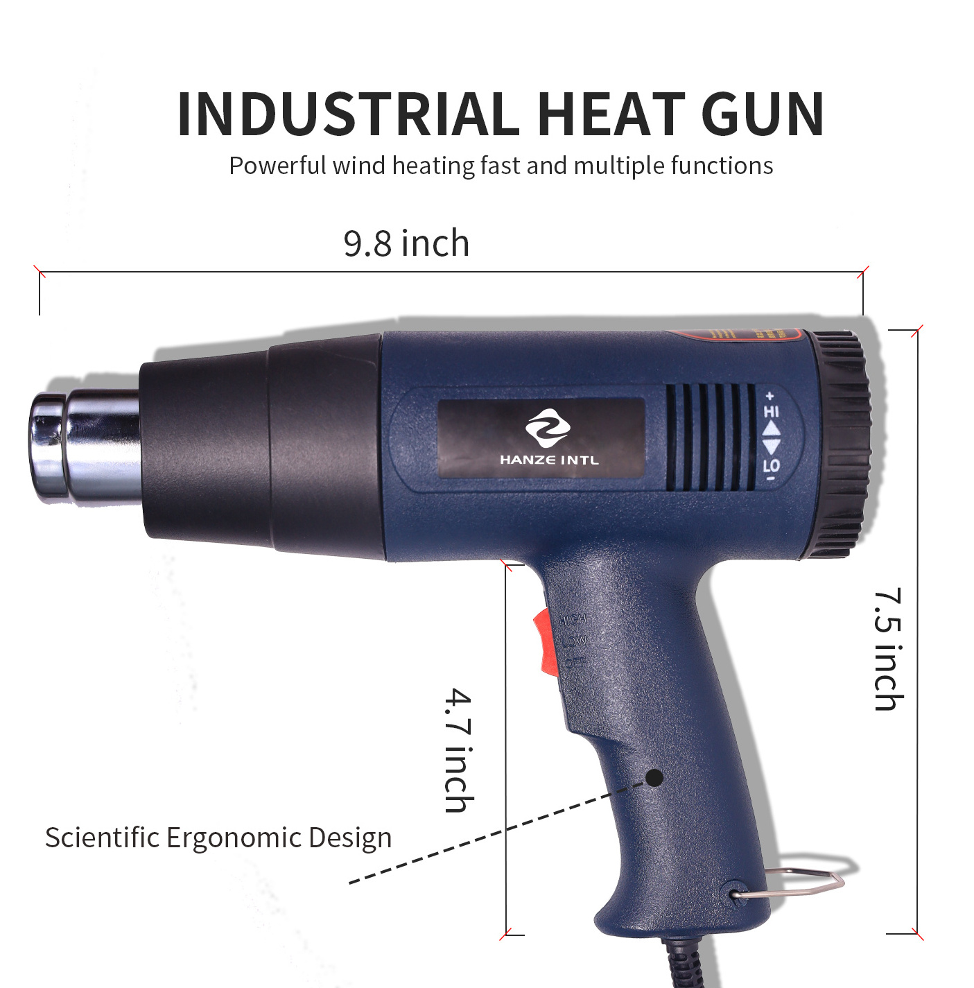 high temperature heat gun holder stand scald guard for plastic film restoration electronic remove paint embossing powder