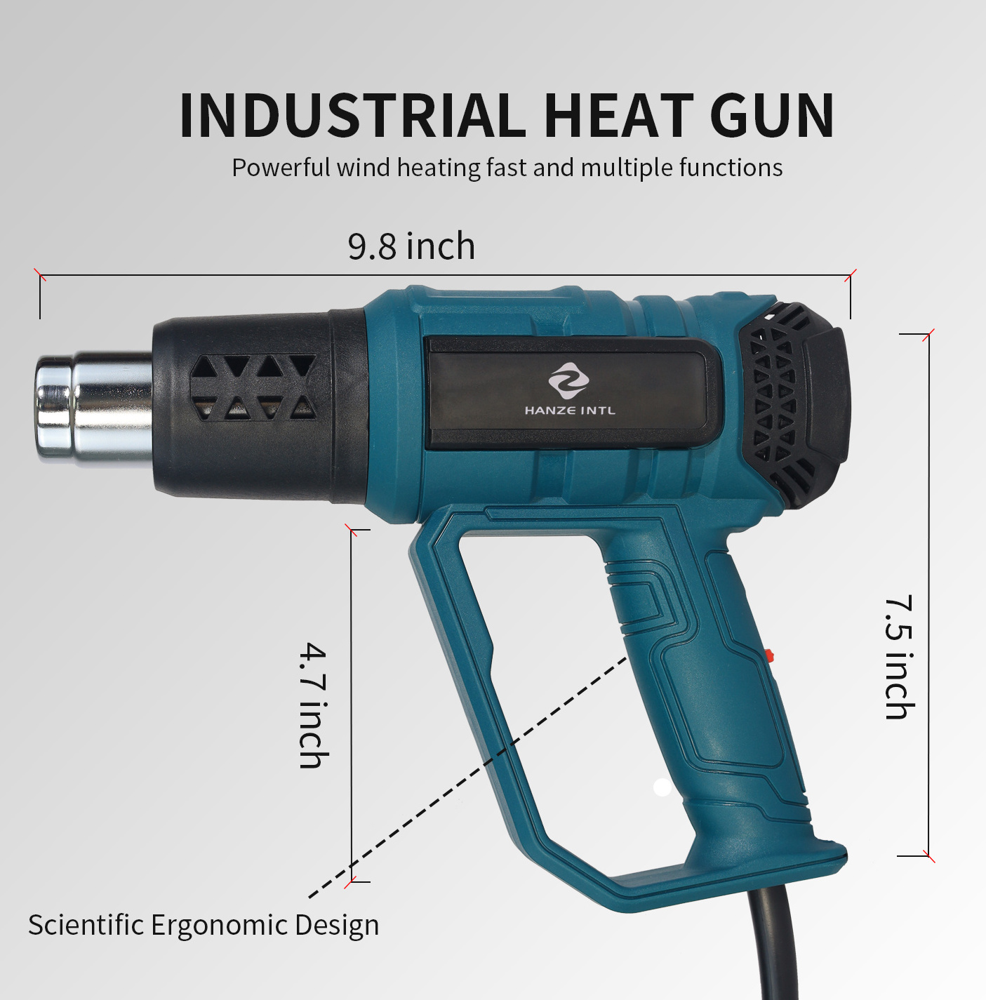 Quick Sale Electric Heat Gun 220V/110V Hot Air Gun for Industrial and DIY Use for Wine Shrink Cap Heat Shrink Film