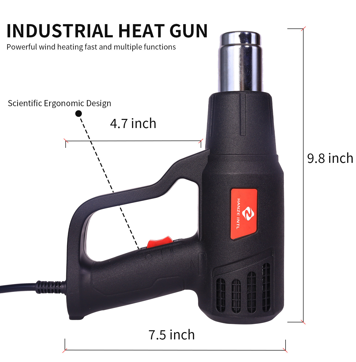 heat gun high hot air gun for shrink wrapping plastic fire starter shrink tube remove tint