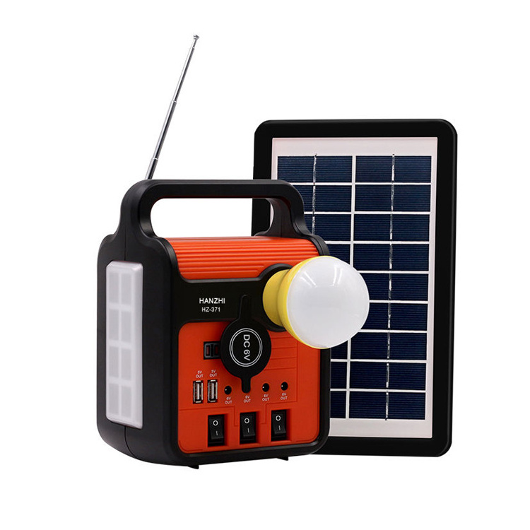 Solar Generator Lighting System Portable Solar Power Generator Kit for Emergency Power