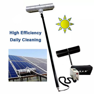 Solar-panel-cleaning-machine Automatic Solar Panel Cleaning Robot Portable Dry/water Cleaning Washing Machine For Solar Systems