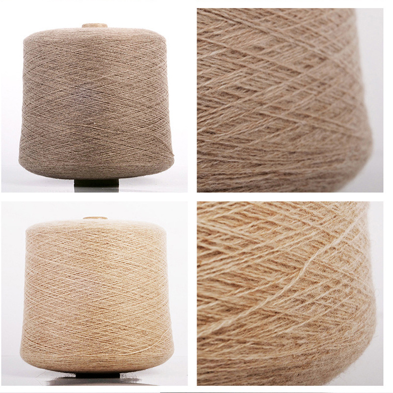 Wholesale 2/26Nm 100% Pure Cashmere Yarn  Mongolian Quality Machine Knitting Woolen Dyed Cashmere Yarn