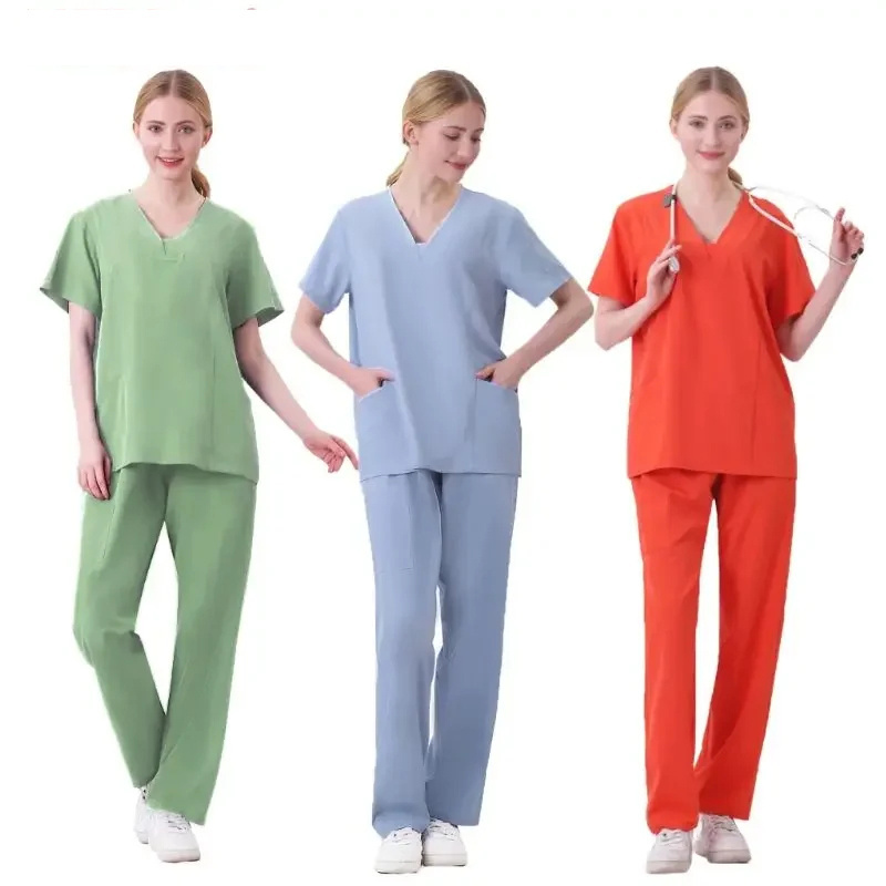 Style Cargo Jumpsuit Scrubs Uniforms Sets Medical Suit Hospital Nurse Doctor Uniforms 2024 Fashionable Designs New for Women