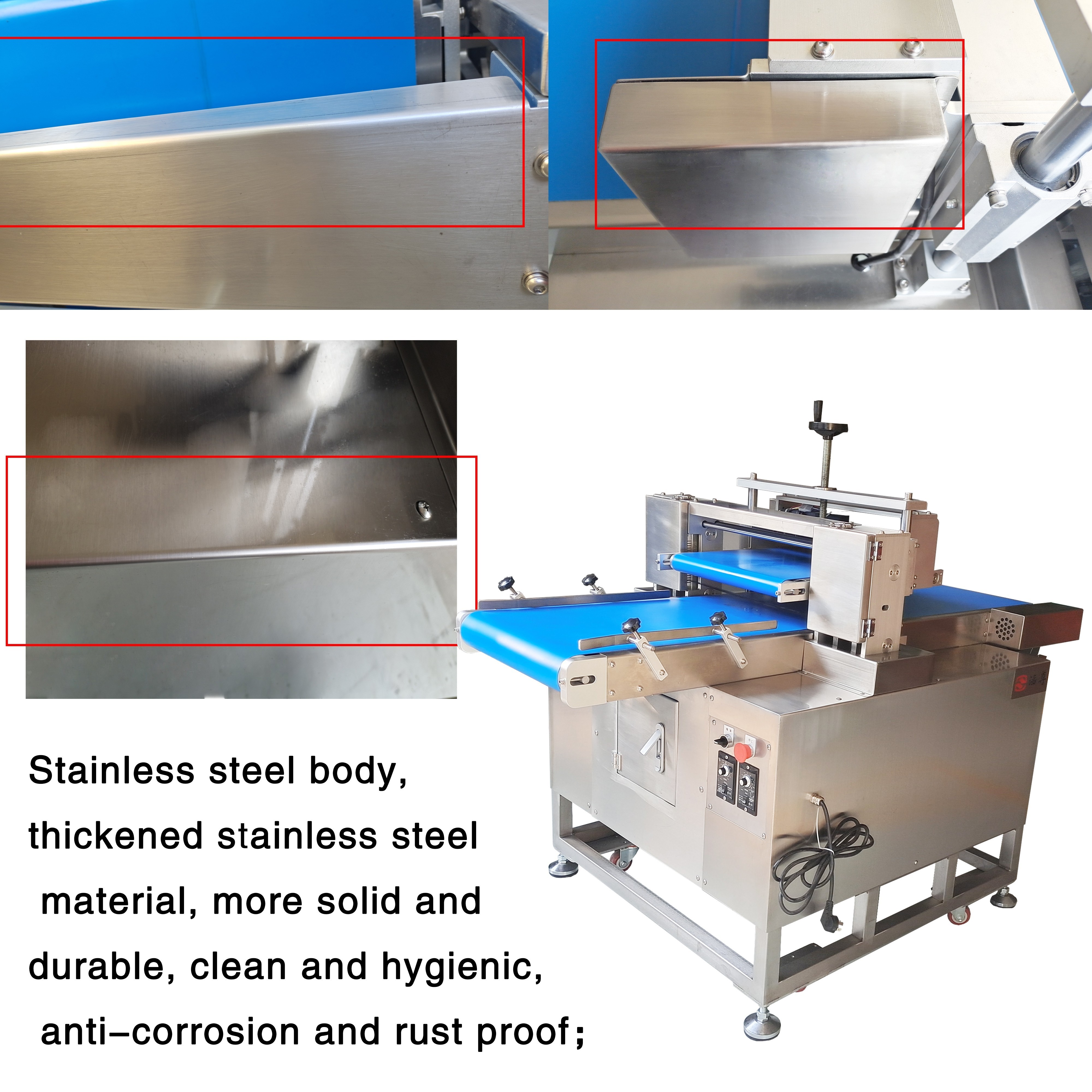 HANZUN Commercial hamburger bun slicer bun slicing machine horizontal burger cutting slicing hamburger bun hotdog slicer