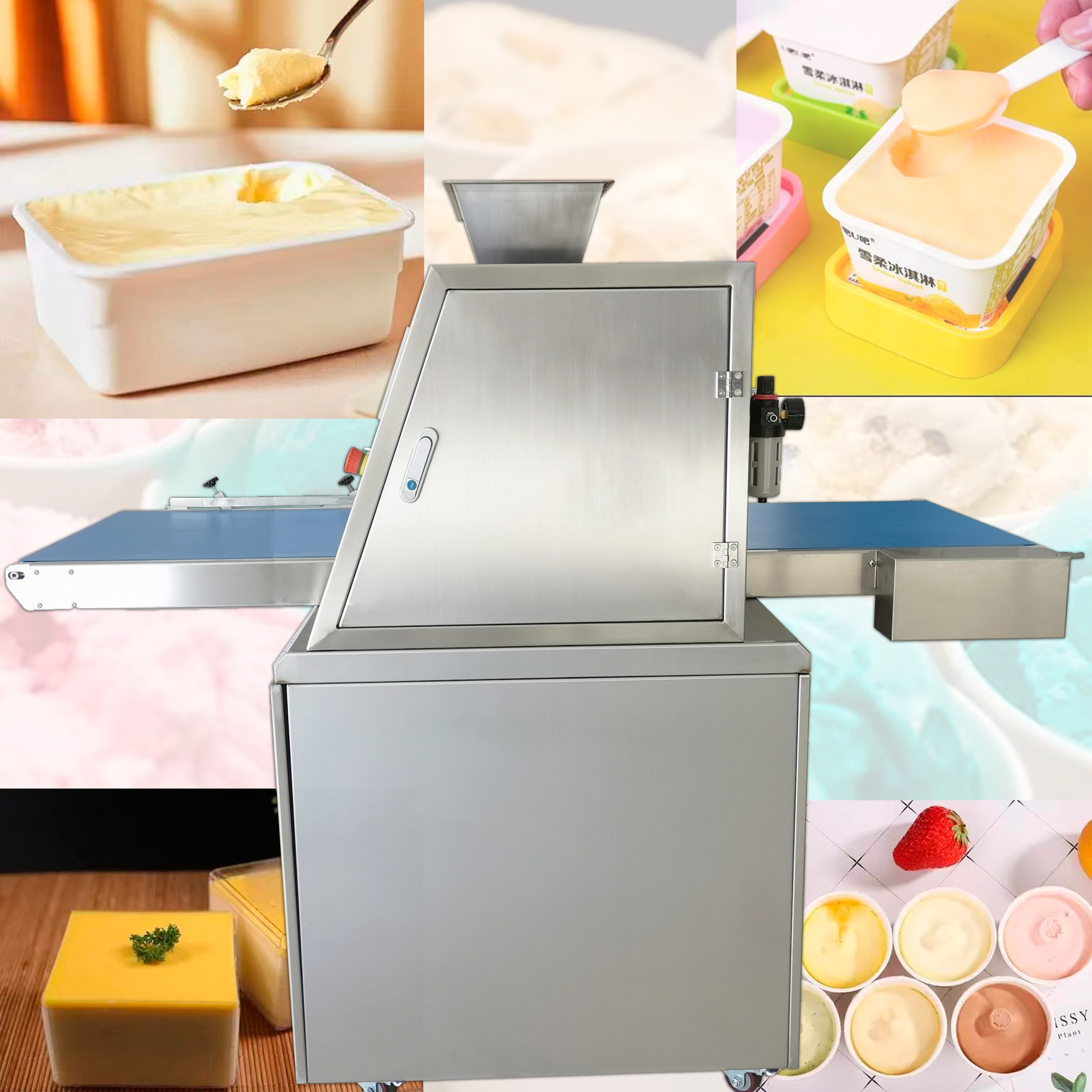 Industrial Automatic Cake Maker Biscuits And Cookies Making Depositor Cream Filling Machine For Home In Pakistan With Taro