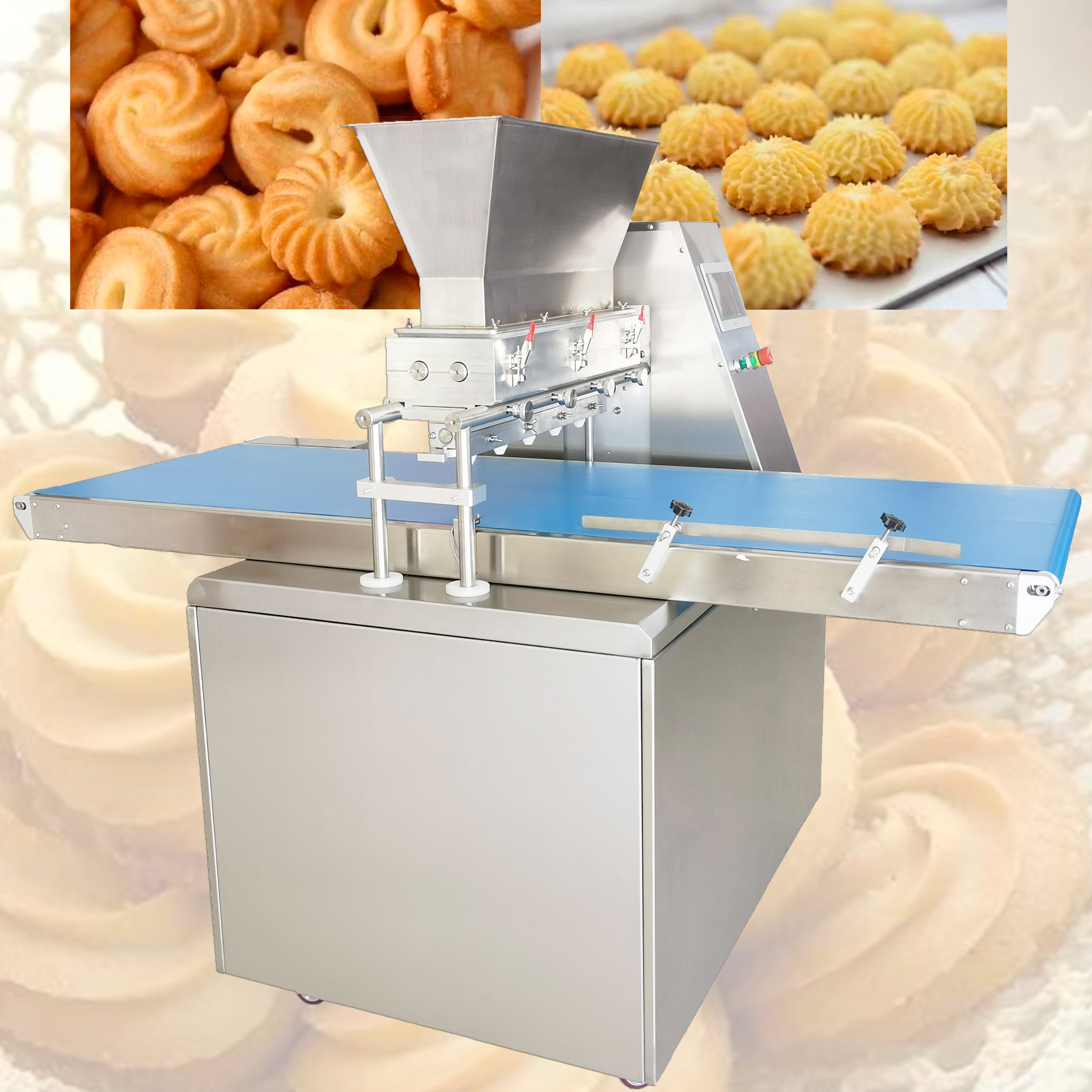 Industrial Automatic Cake Maker Biscuits And Cookies Making Depositor Cream Filling Machine For Home In Pakistan With Taro