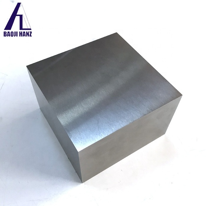 Good Biological compatibility Ti cube pure gr2 medical titanium forging block with a hole