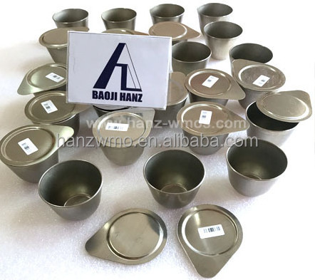 Factory price 30ml 50ml nickel crucible with lid