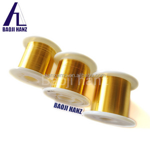 Gold plated pure micron tungsten filament wire