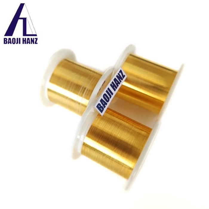 Gold plated pure micron tungsten filament wire