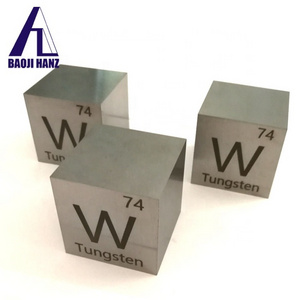 Customized 99.95% pure wolfram tungsten cube 1kg tungsten price per kg