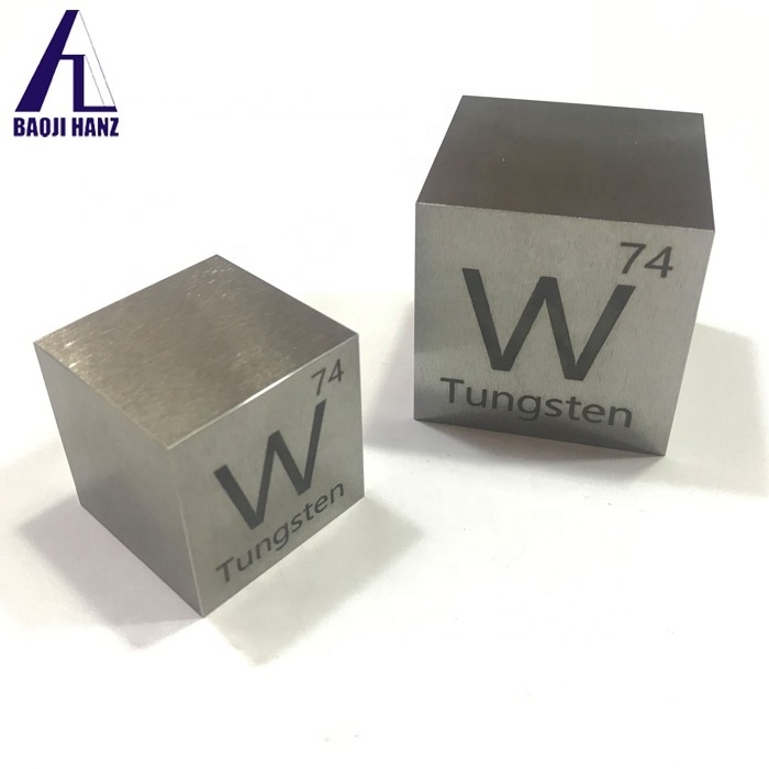 Customized 99.95% pure wolfram tungsten cube 1kg tungsten price per kg