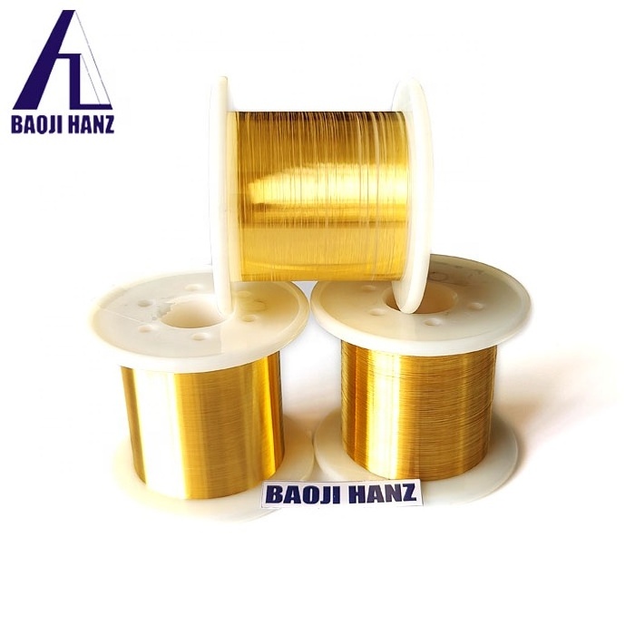 Gold plated pure micron tungsten filament wire