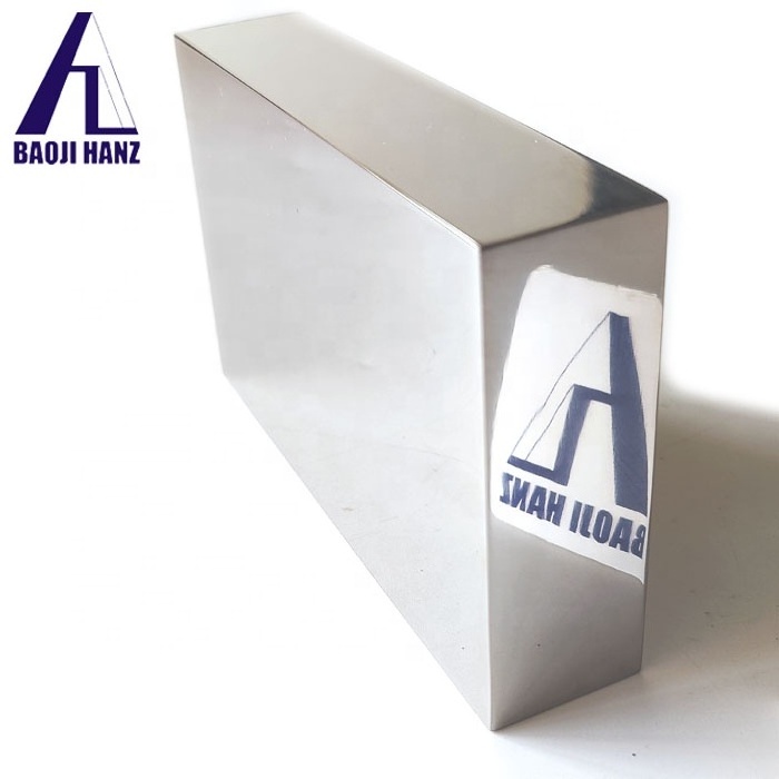 Mirror polished surface Gr1 titanium cube Gr2 titanium block with nice price