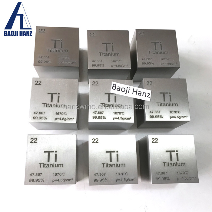 Best price Ti marked cubes dice 1 kg pure titanium block from supplier