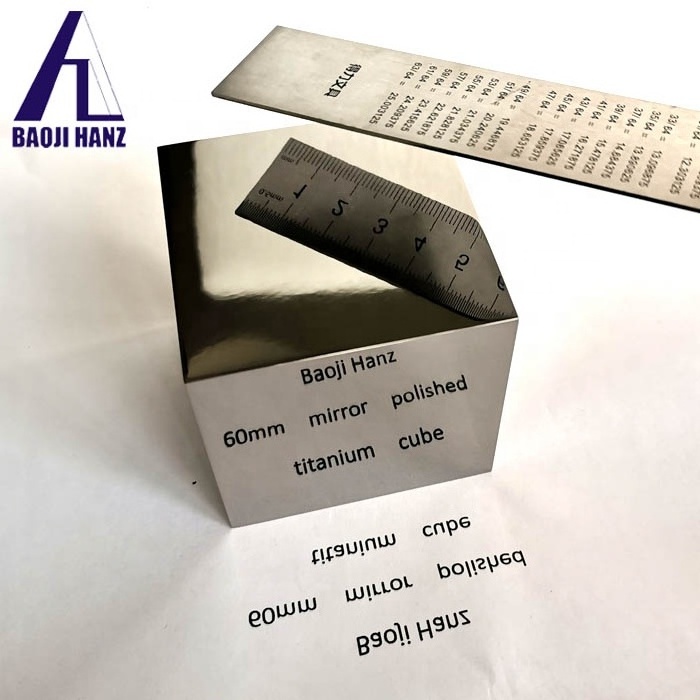 Best price Ti marked cubes dice 1 kg pure titanium block from supplier