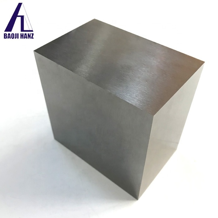 Good Biological compatibility Ti cube pure gr2 medical titanium forging block with a hole